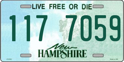 NH license plate 1177059