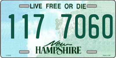 NH license plate 1177060