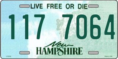 NH license plate 1177064