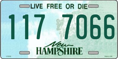NH license plate 1177066