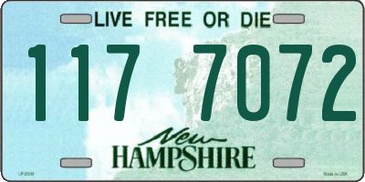 NH license plate 1177072