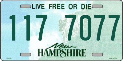 NH license plate 1177077