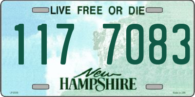 NH license plate 1177083