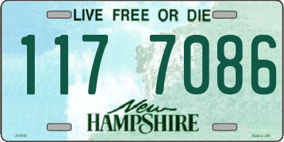 NH license plate 1177086
