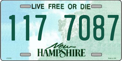 NH license plate 1177087