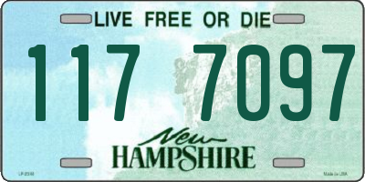 NH license plate 1177097