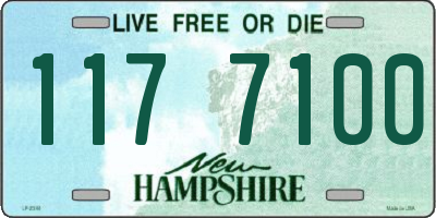 NH license plate 1177100