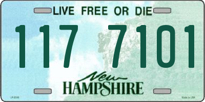 NH license plate 1177101