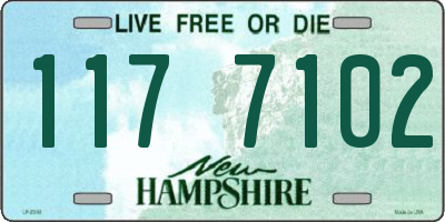 NH license plate 1177102