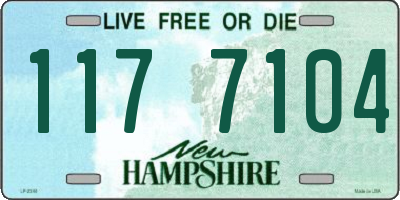 NH license plate 1177104