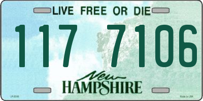 NH license plate 1177106