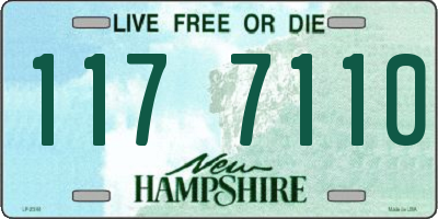 NH license plate 1177110