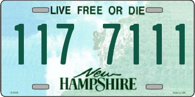 NH license plate 1177111