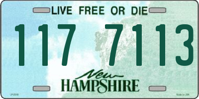 NH license plate 1177113