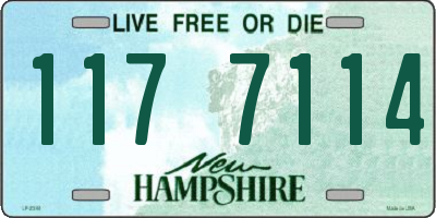 NH license plate 1177114