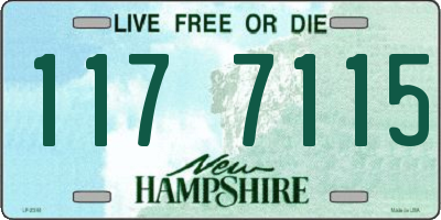 NH license plate 1177115