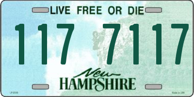 NH license plate 1177117