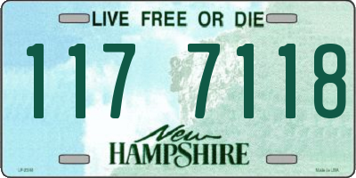 NH license plate 1177118