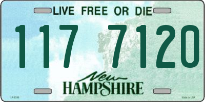 NH license plate 1177120