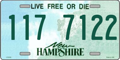 NH license plate 1177122