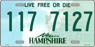 NH license plate 1177127