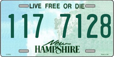 NH license plate 1177128