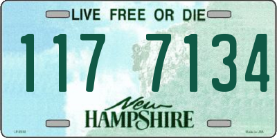 NH license plate 1177134