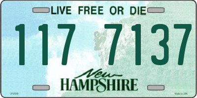 NH license plate 1177137