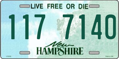 NH license plate 1177140