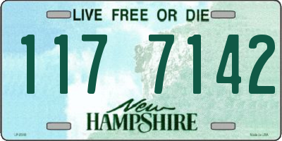 NH license plate 1177142