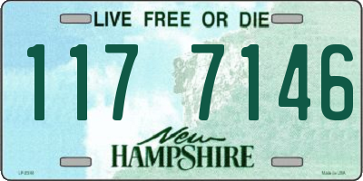 NH license plate 1177146