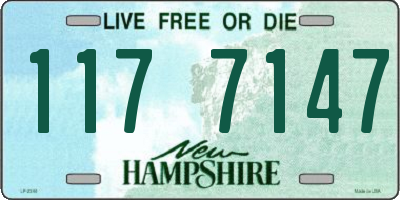 NH license plate 1177147