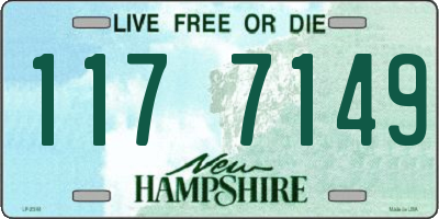 NH license plate 1177149
