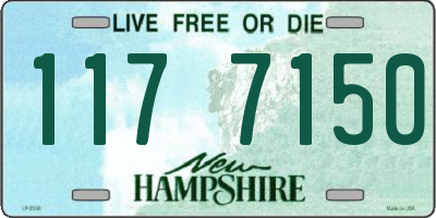 NH license plate 1177150