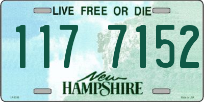 NH license plate 1177152
