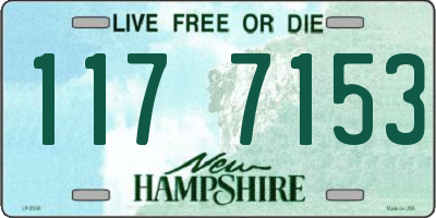 NH license plate 1177153