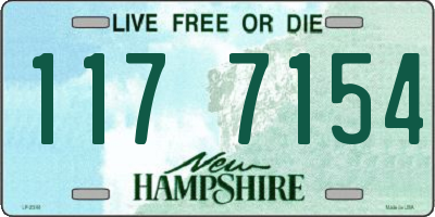 NH license plate 1177154