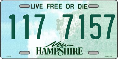 NH license plate 1177157