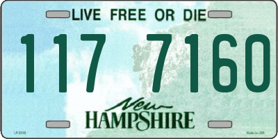NH license plate 1177160