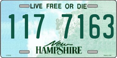 NH license plate 1177163