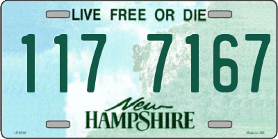 NH license plate 1177167
