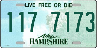 NH license plate 1177173