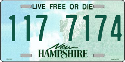 NH license plate 1177174
