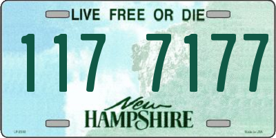 NH license plate 1177177