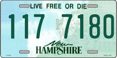 NH license plate 1177180