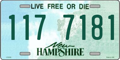 NH license plate 1177181