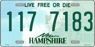 NH license plate 1177183