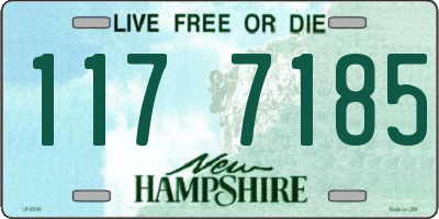 NH license plate 1177185