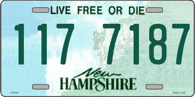 NH license plate 1177187