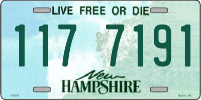 NH license plate 1177191